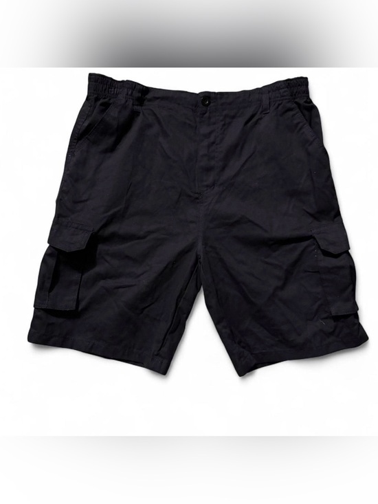 Young Usa Other - High Surf Men Cargo Shorts 36 38 Black 6 Pocket 100% Cotton Elastic Waist NWT